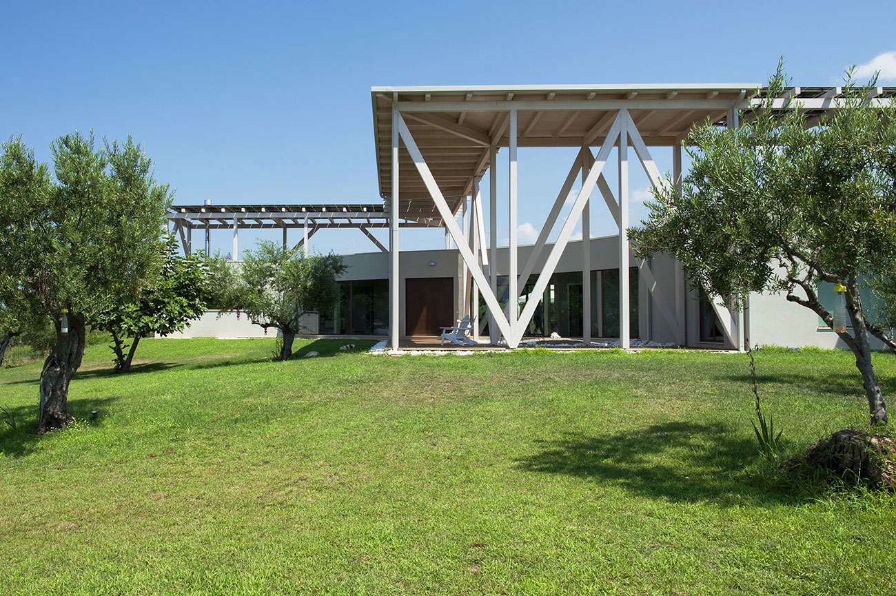 Giardino della villa domotica