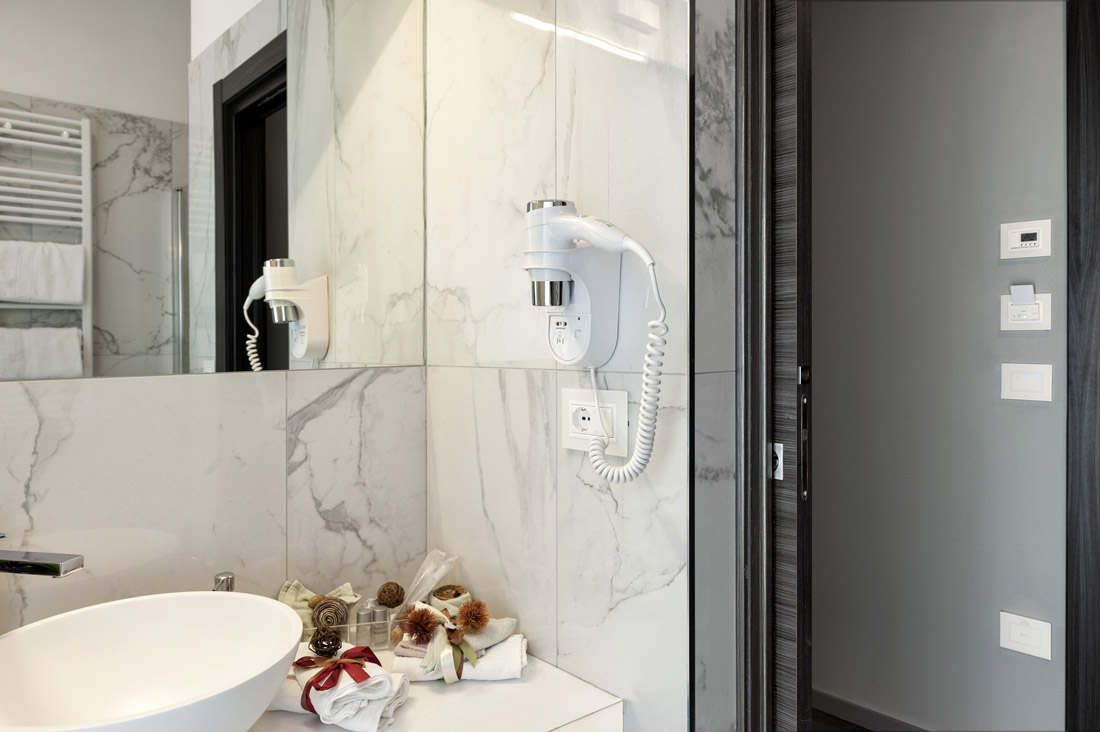 Prese elettriche per bagno del B&B