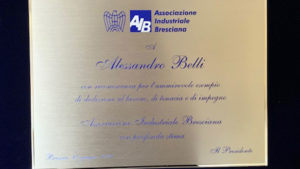 Il Presidente AVE Alessandro Belli premiato dall’AIB
