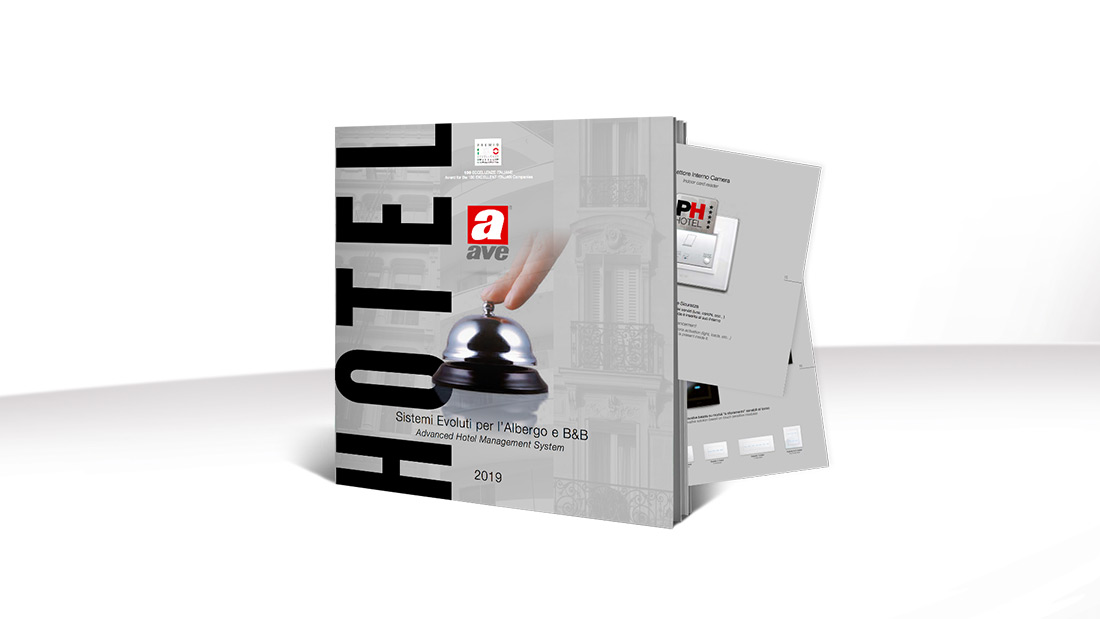 AVE hotel automation: download the new design and technology brochure