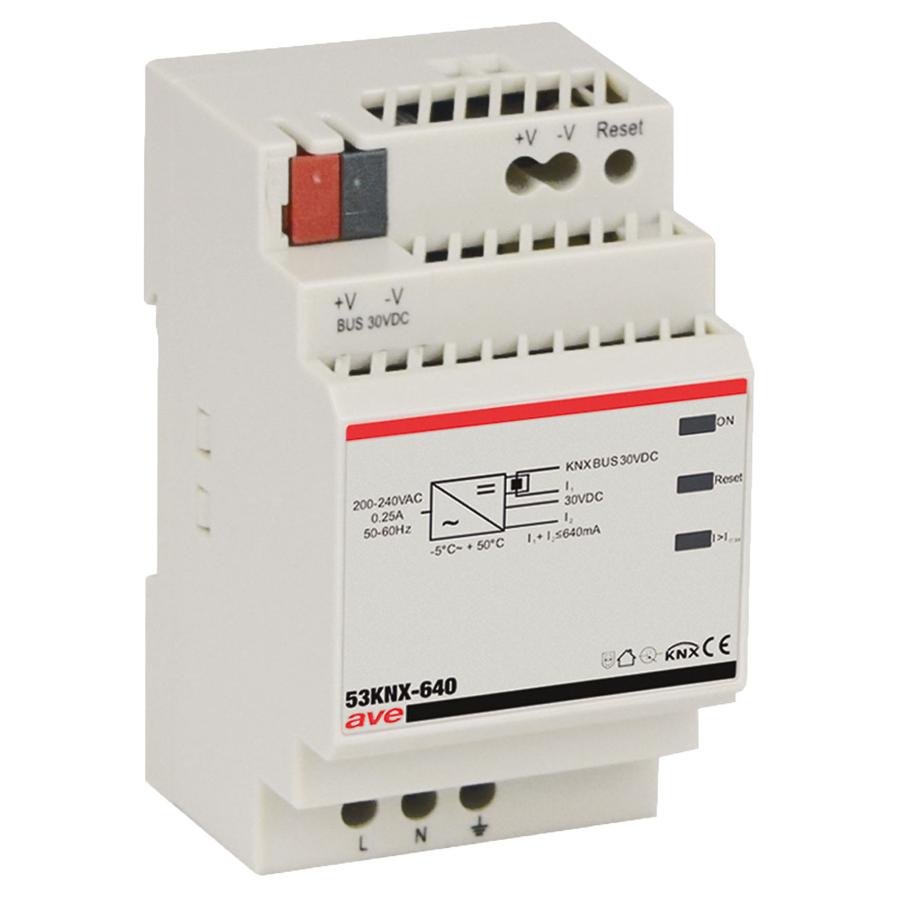 53KNX640 KNX POWER SUPPLY 640mA +AUX 4 DIN
