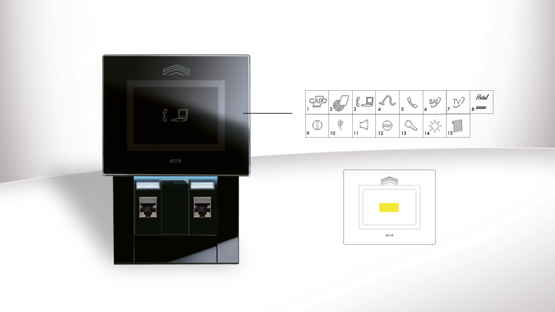 Ave Touch: "sliding" front plates customization