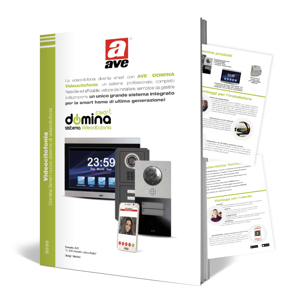 Dépliant DOMINA Smart Videocitofonia