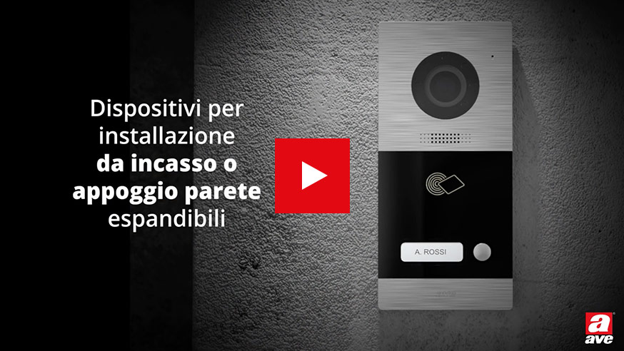 Videocitofonia V44 con tecnologie 2 FILI e IP