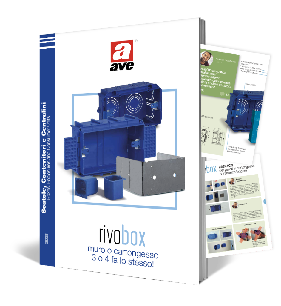 Brochure scatole da incasso RIVOBOX