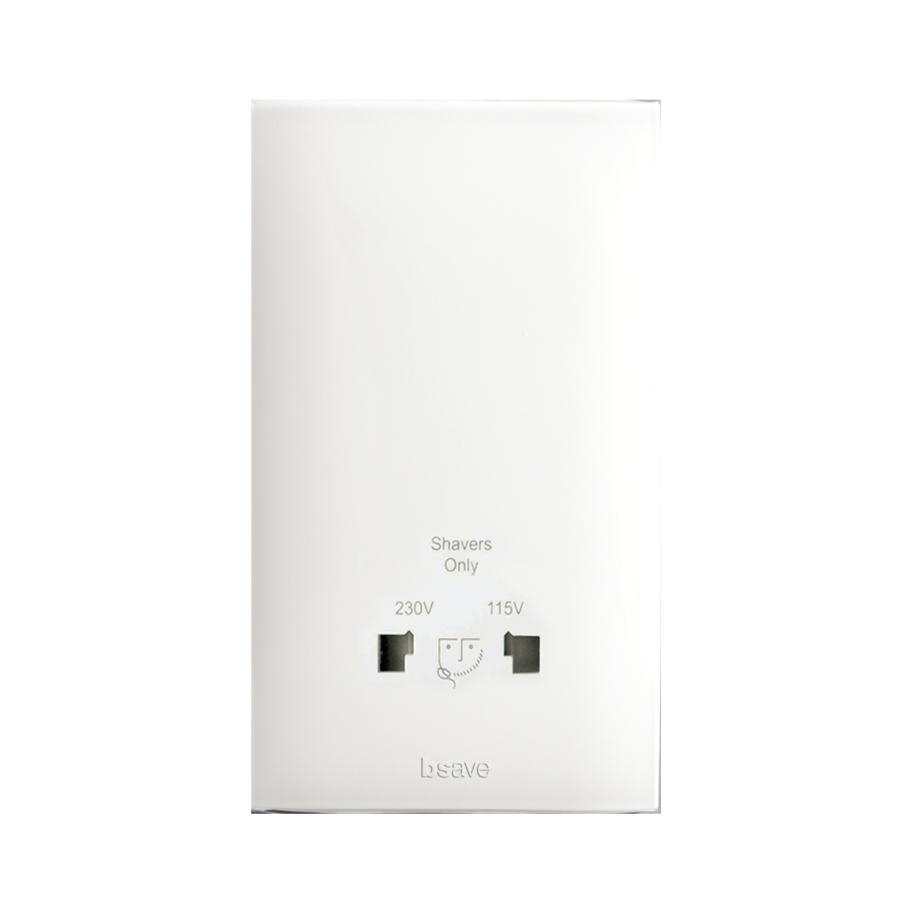 BSN11033RS - 120/240V 2 GANG SHAVER SOCKET