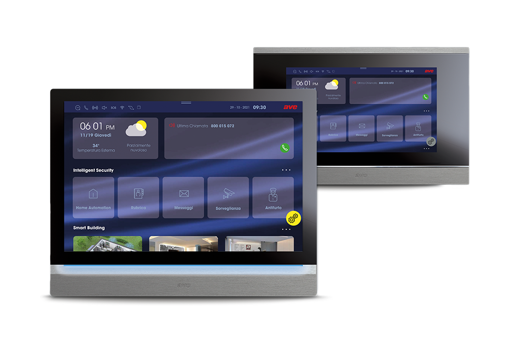 Videocitofonia IP con touch screen interattivi