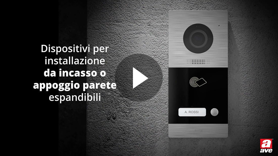 Videocitofonia AVE 2 FILI e IP (Video)