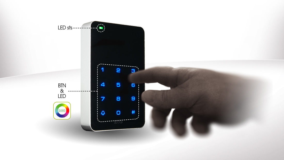 Tastierino numerico di controllo accessi per Gestione Alberghiera AVE