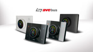 Termostato monoblocco per la domotica AVE con display a colori