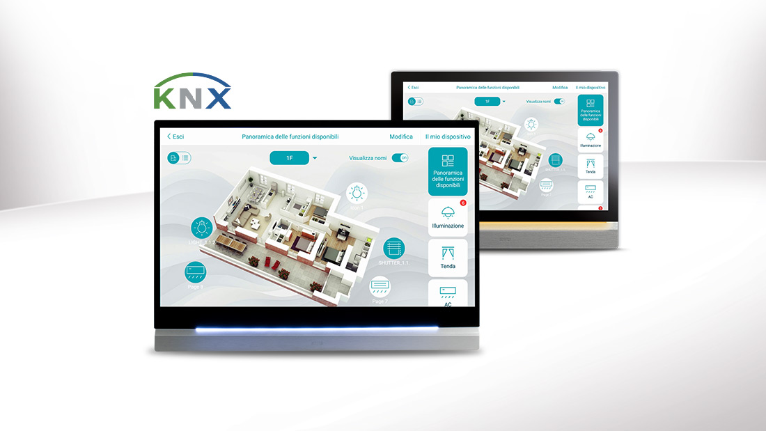 L’evoluzione della supervisione KNX: touch screen AVE da 10" e 18"