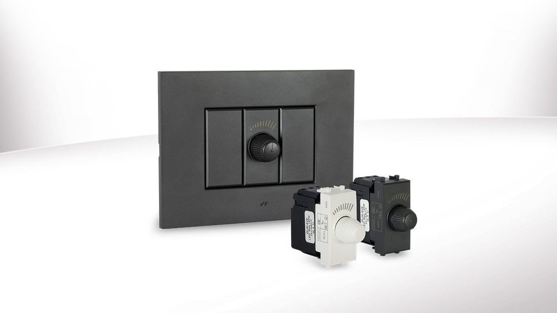 Dimmer rotativo universale AVE: la tecnica incontra l’estetica