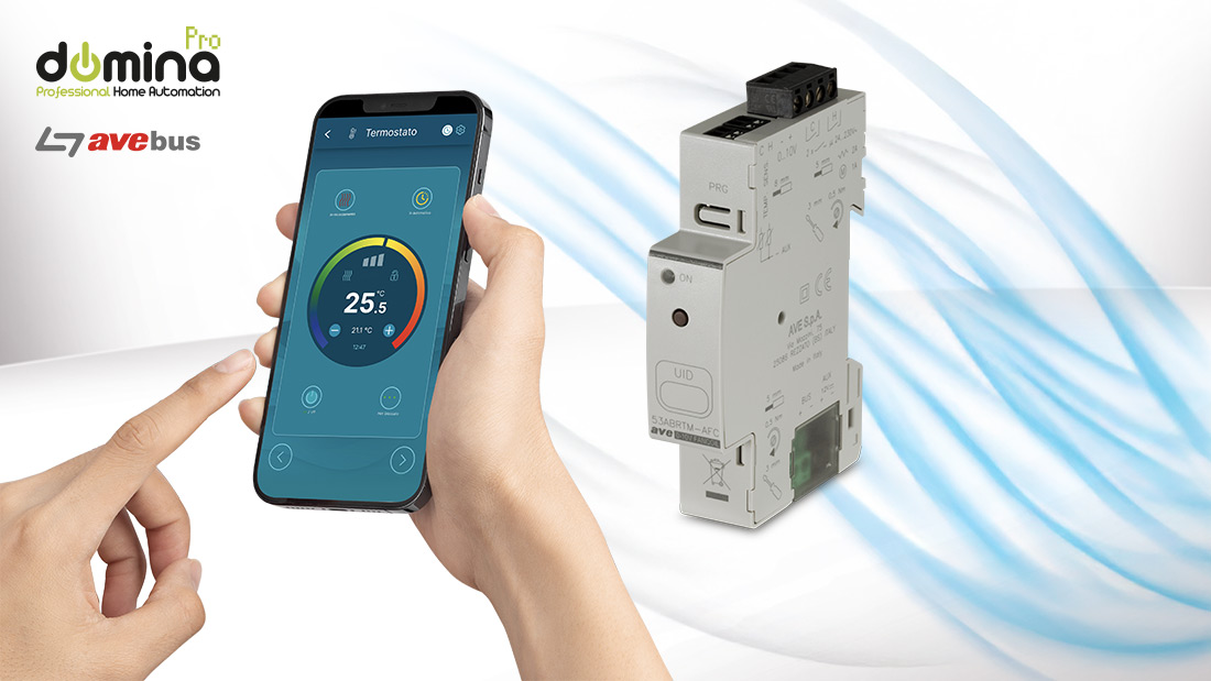 Analog fan coil actuator AVEbus: the compact solution for the Intelligent Building