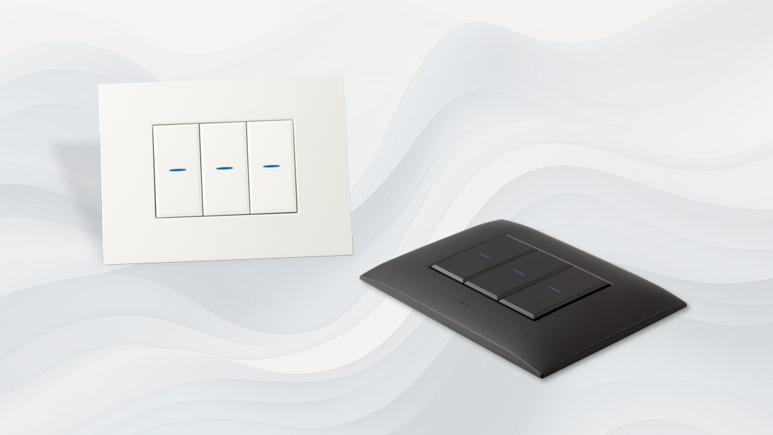 Whitek 44 and Tekla 44: your stylish choice for a design-oriented electrical system