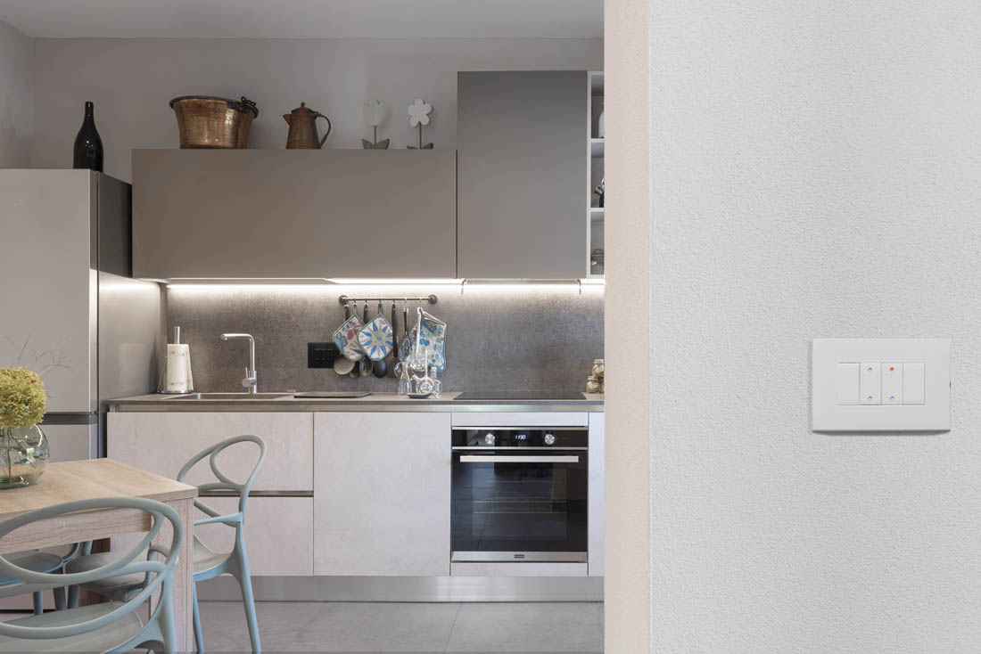 Placche per Interruttori Ultrasottili Smart 44 Bianco Lucido