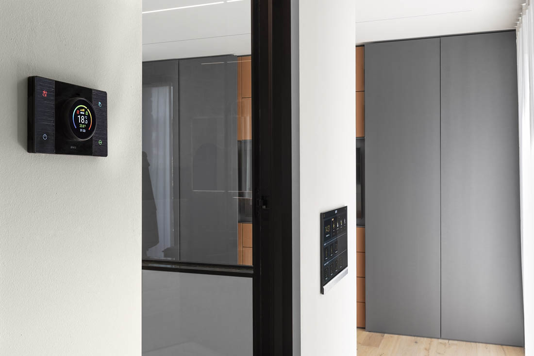 Termostato con display a colori per Smart Home Ave