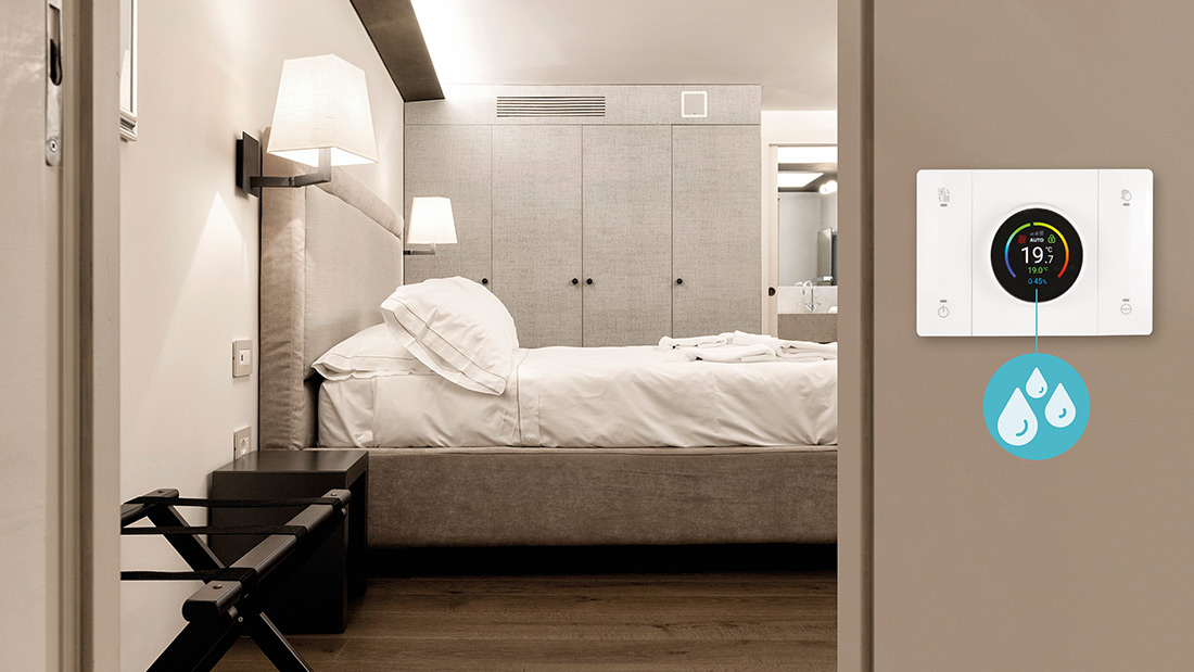 AVEbus and Connected Chronothermostats Updated: Now Featuring 'Humidity Control' and the 'Hotel Function'