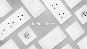 Il punto luce &egrave; protagonista con Whitek 44: comandi assiali e placche ultrasottili Easy Smart 44