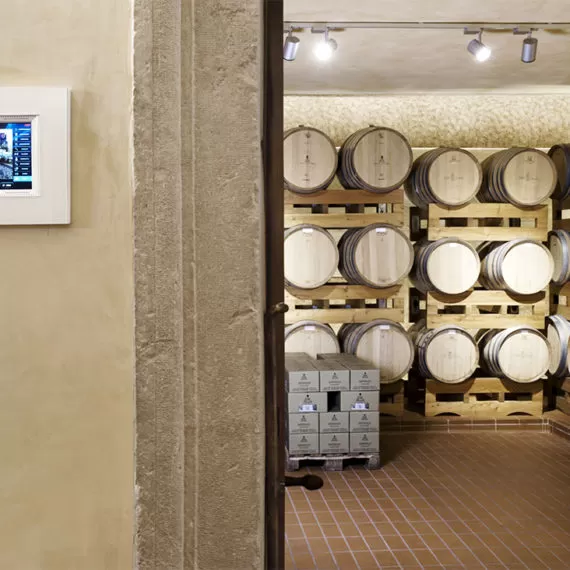 Touch Screen for Wine cellars supervision