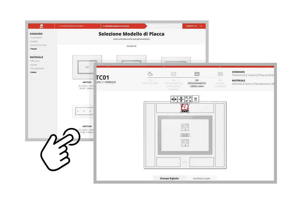 Crea le tue placche personalizzate online