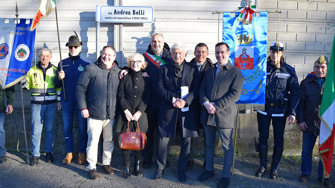 Inaugurata a Rezzato &ldquo;via Andrea Belli&rdquo; in onore dello storico presidente AVE