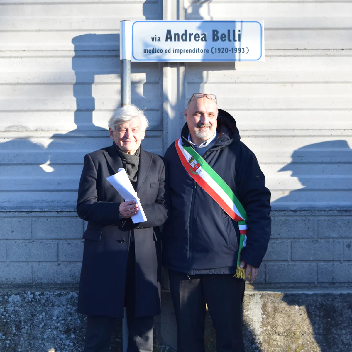 Inaugurata a Rezzato &ldquo;via Andrea Belli&rdquo;