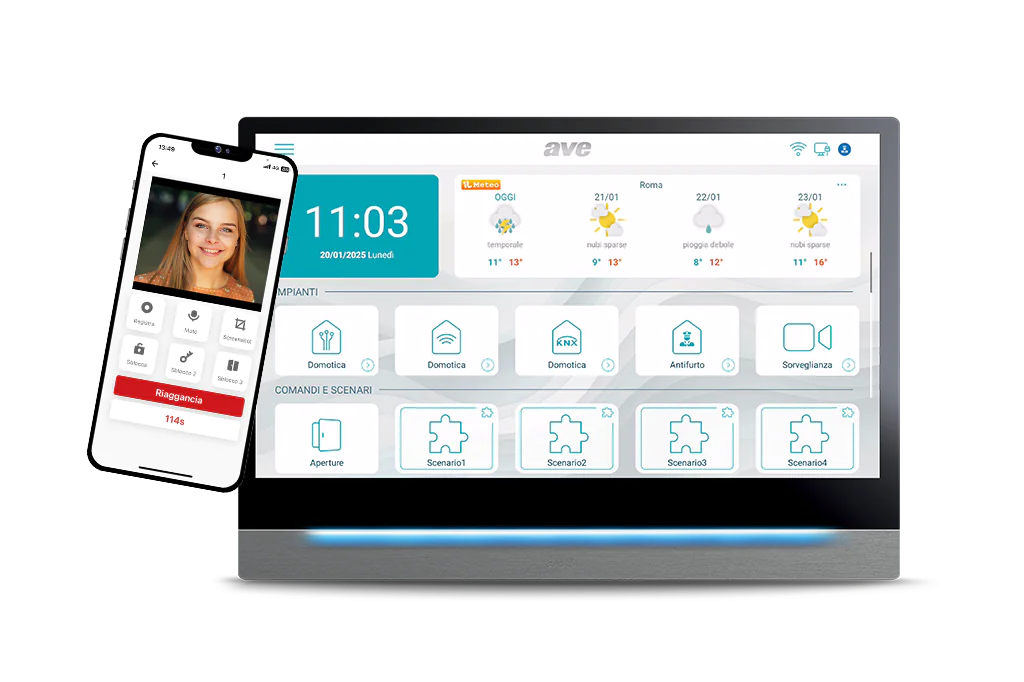 Videocitofonia connessa, con app dedicata