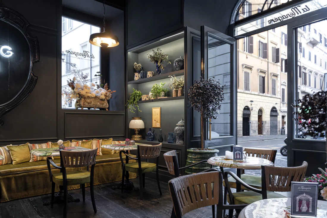 Vista interna del nuovo spazio La M&eacute;nag&egrave;re a Roma