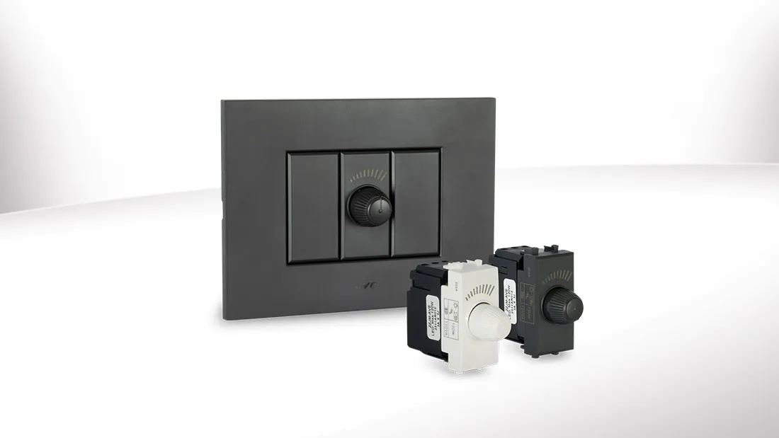 Dimmer rotativo universale AVE: la tecnica incontra l’estetica