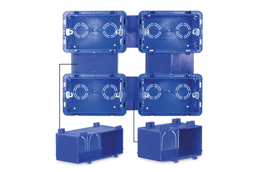 Expander-Couplers for brickwalls flush mounted boxes