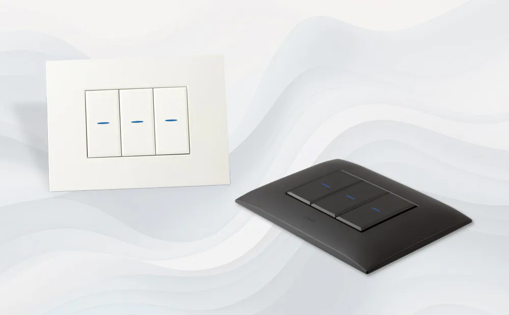 Whitek 44 and Tekla 44: your stylish choice for a design-oriented electrical system