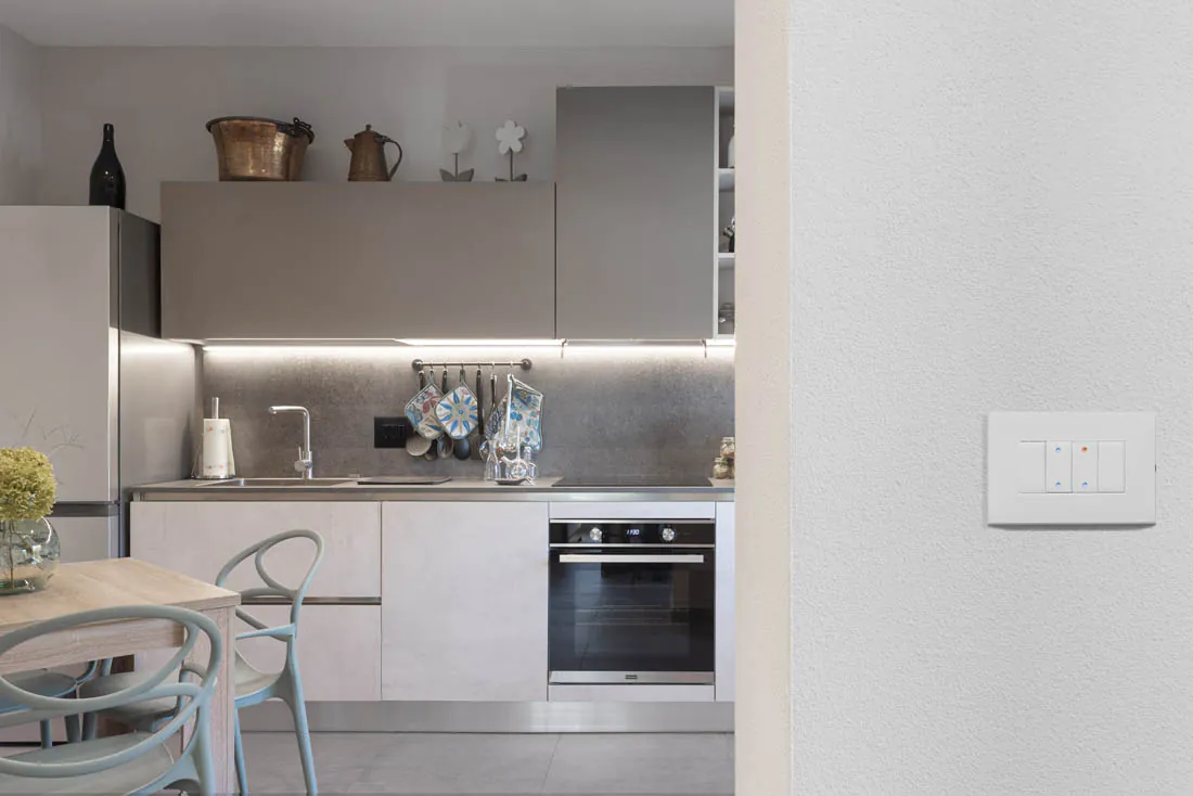 Placche per Interruttori Ultrasottili Smart 44 Bianco Lucido